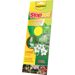 Stopset žluté lepové desky na pilatky, 25 × 10 cm, 5 ks