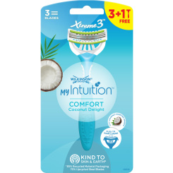 Wilkinson Sword Xtreme3 dámská holítka Comfort Coconut Delight, 3 břity, 4 ks