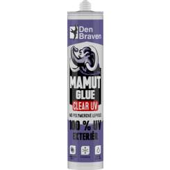 Den Braven Mamut Glue Clear 100 %  UV Exteriér transparentní lepidlo, 290 ml