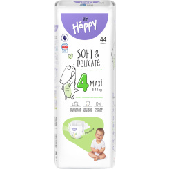 Bella Happy Maxi 4 dětské pleny jednorázové 8-14 kg, 44 ks