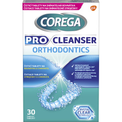 Corega Pro Cleanser Orthodontics čistící tablety, 30 ks
