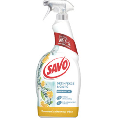 SAVO univerzální dezinfekční sprej Pomeranč a Citronová tráva, 700 ml