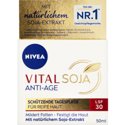 Nivea Vital Soja zpevňující denní krém, OF 30, 50 ml