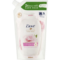 Dove tekuté mýdlo Peony &amp; Rose Oil náplň, 500 ml