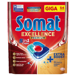 Somat tablety do myčky Excellence Premium 5v1, 54 ks