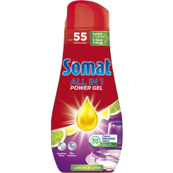 Somat gel do myčky All in 1 Lemon &amp; Lime, 55 dávek, 990 ml