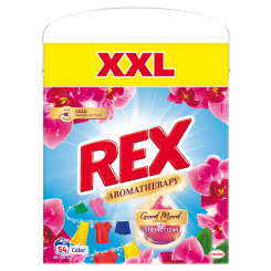 REX prací prášek Aromatherapy Orchid Color BOX 54 praní, 2,97kg