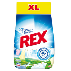 REX prací prášek Amazonia Freshness 50 praní, 2,75kg