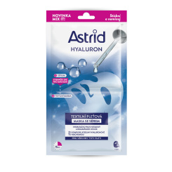 Astrid textilní maska Hyaluron hydratační a rozjasňující, 1 ks