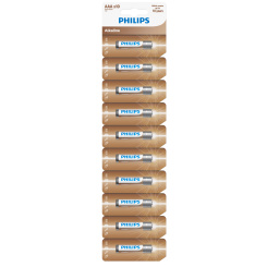 Baterie Philips Alkaline AAA 10 ks LR03 Micro 1,5V