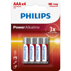 Baterie Philips Power Alkaline 2 ks AAA LR03 Micro 1,5V