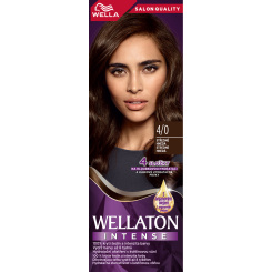Wella barva na vlasy Wellaton Intense 4/0 středně hnědá, 110 ml