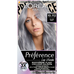 L&#039;oreal Paris Préférence Vivid Colors barva na vlasy, Silver Grey 10.112