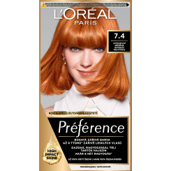 L'oreal Paris Préférence barva na vlasy, intenzivní měděná 7.4