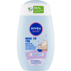 Nivea Baby Bed Time sprchový gel pro celé tělo a vlásky, 200 ml
