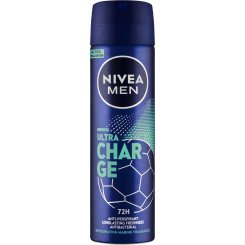 Nivea Men Ultra Charge antiperspirant ve spreji, 150 ml
