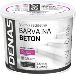 DENAS NA BETON vrchní barva na beton, 0905 šedý protiskluz, 2,5 kg