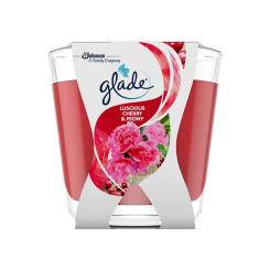Glade svíčka vonná Maxi Luscious Cherry &amp; Peony, 204 g
