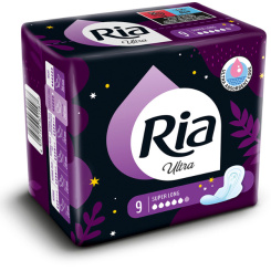 Ria dámské vložky Ultra Super Long, 9 ks