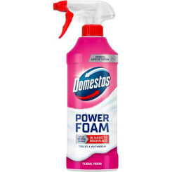 Domestos čisticí pěna ve spreji na toaletu a koupelnu Power Foam Floral Fresh 435ml