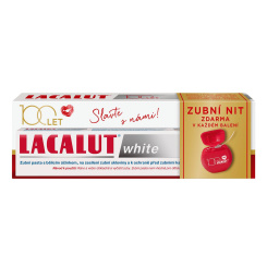 Lacalut White zubní pasta + zubní nit, 75 ml