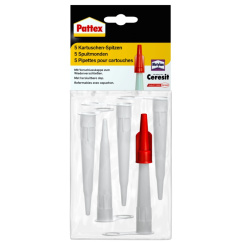 PATTEX Náhradní aplikační špičky na kartuše, 5 ks