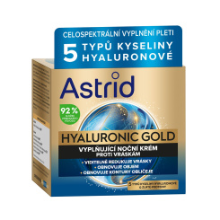 Astrid  Hyaluronic Gold noční pleťový krém 50 ml