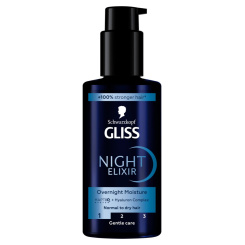 Gliss noční elixír na vlasy Overnight Moisture 100ml
