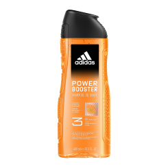Adidas Power Booster 3v1 sprchový gel na tělo, vlasy a pleť pro muže 400 ml
