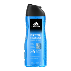 Adidas Fresh Endurance 3v1 sprchový gel na tělo, vlasy a pleť pro muže 400 ml