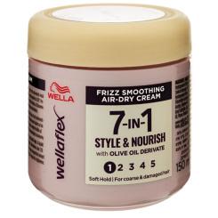 Wellaflex Frizz Smoot 7v1 krém na vlasy proti krepatění 150 ml