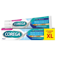 Corega Original extra silný fixační krém na zubní náhrady XL, 70 g