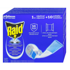 Raid Elektrický odpařovač, suchý polštářek 1+10 ks