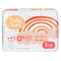 Baby Charm jednorázové plenky Super Dry Flex Midi 4-9 kg, 41 ks