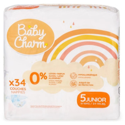 Baby Charm jednorázové pleny Super Dry Flex Junior 11-16 kg, 34 ks