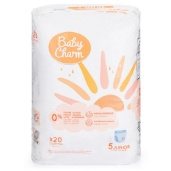 Baby Charm jednorázové plenky Super Dry Flex Junior Pant 12-17 kg, 20 ks