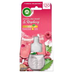 Air Wick Essential Oils Elektric Sparkling Rosé - růžový sekt a maliny elektrický osvěžovač náhradní náplň 19 ml