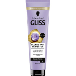 Gliss Blonde Perfector Purple 2v1 fialová regenerační maska 150 ml