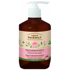 Green Pharmacy Pižmová růže a Bavlna tekuté mýdlo s dávkovačem 460 ml