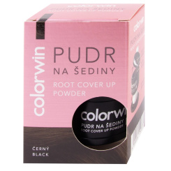 Colorwin pudr na šediny a pro objem vlasů, černý 3,2 g