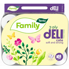 Tento Family Delicate toaletní papír 117 útržků 3 vrstvý 24 kusů
