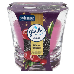 Glade Winter Berries vonná svíčka ve skle 112 g