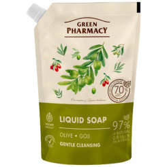 Green Pharmacy Oliva a Goji tekuté mýdlo náhradní náplň 460 ml