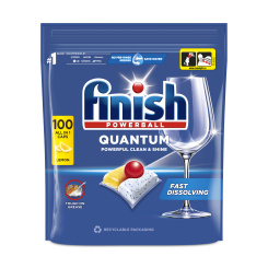 Finish Quantum All in 1 Lemon Sparkle tablety do myčky 100 kusů