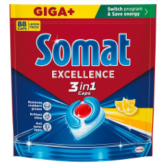 Somat Excellence 3v1 Lemon tablety do myčky 88 ks