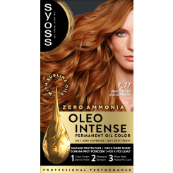 Syoss Oleo Intense Color barva na vlasy bez amoniaku 7-77 Zářivě měděný