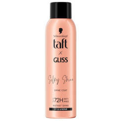 Schwarzkopf Taft x Gliss Silky Shine sprej na vlasy pro lesk 150 ml
