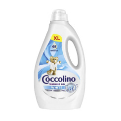 Coccolino Care White prací gel na bílé prádlo 68 dávek 2,7 l