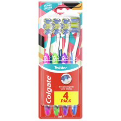 Colgate Twister design zubní kartáček 4-pack