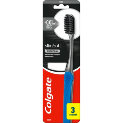 Colgate Slim Soft Charcoal zubní kartáčk 3-pack